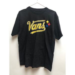 Vans Pittsburgh Steelers Logo t-shirt Size Medium